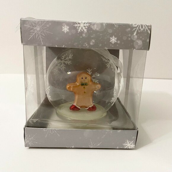 Schurman Retail Group Gingerbread Man Glass Ornament Flaws to Box - Picture 1 of 16